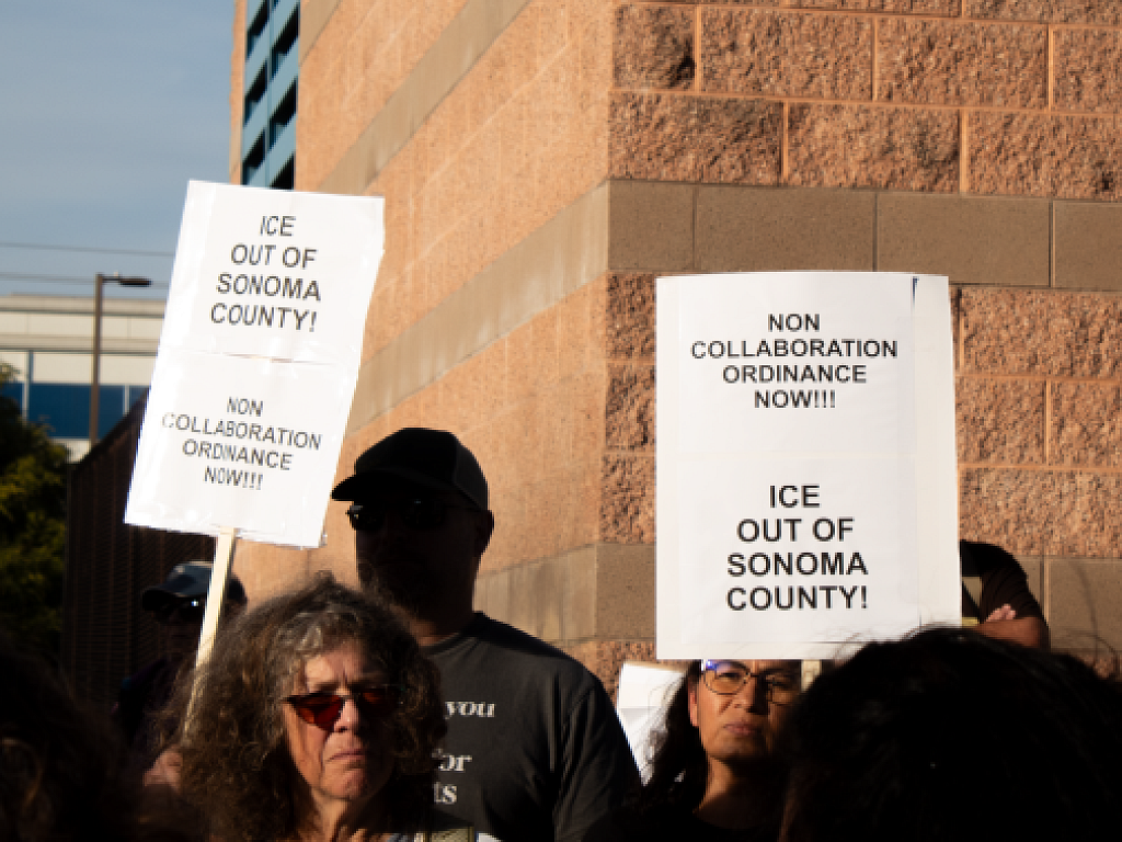 Protesters call for non-collaboration ordinance outside of county jail Placeholder Image